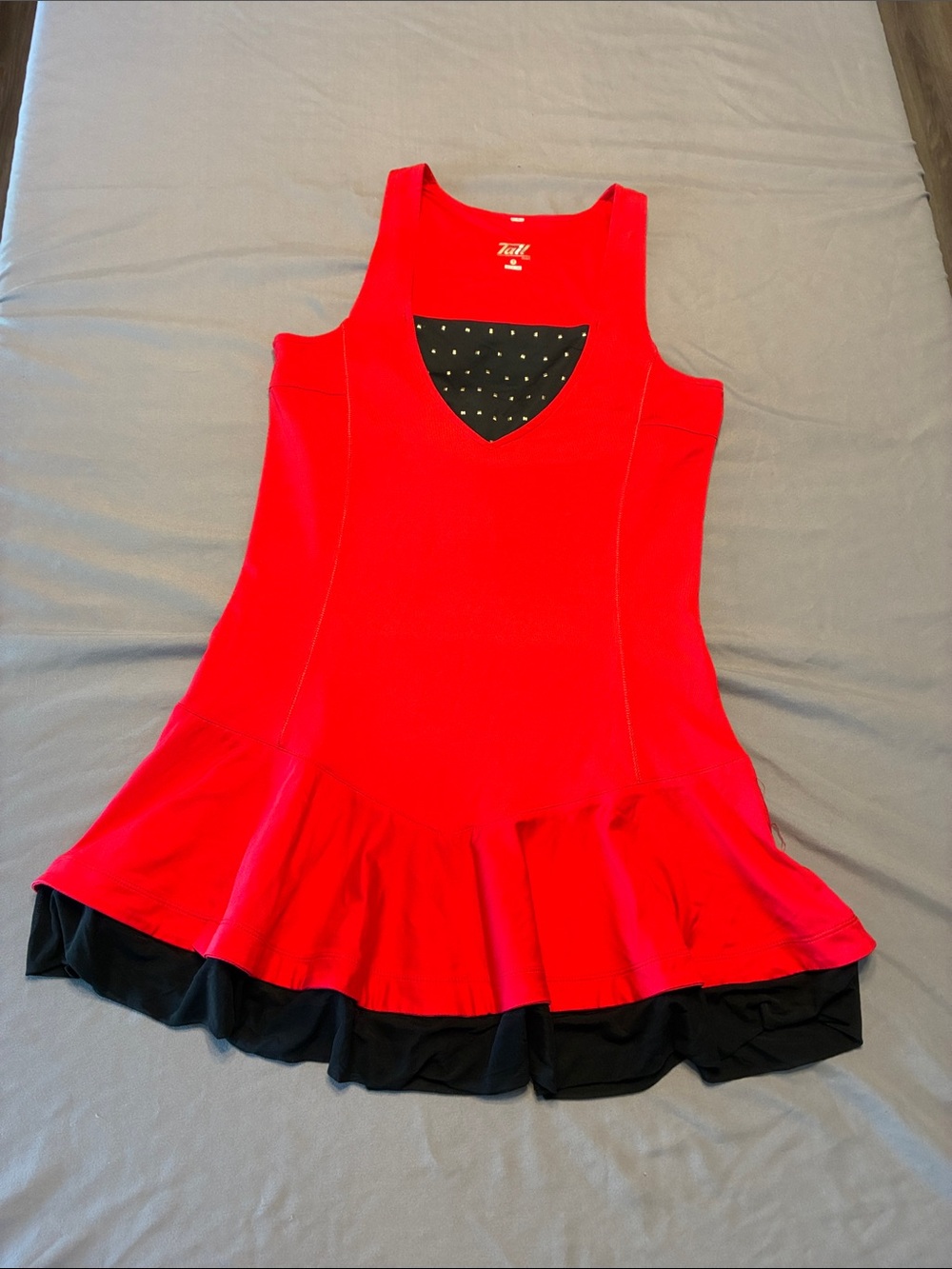 Tail Women's Red Tennis Dress with Black Accent